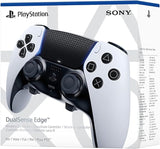 Sony, Manette DualSense Edge Officielle pour PS5 et PC, Sans Fil, Commandes Ultra-Personnalisables + Profils Interchangeables + Confort Amélioré, Boîte de Transport Incluse, Couleur : Blanche et Noire