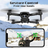 Drone avec Caméra pour Adultes, Mini Drones Pliables Vidéo 720P HD FPV, Objectif réglable à 90°, RC Quadricoptère avec Maintien d'altitude et Mode Sans Tête pour Débutants, 3D Flip, 2 Batteries