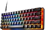 SteelSeries Clavier HyperMagnetic gaming Apex Pro Mini - Actionnement ajustable - Facteur de forme compact de 60 % - RVB - Capuchons de touches PBT - USB-C - Français AZERTY