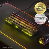 SteelSeries Clavier HyperMagnetic gaming Apex Pro Mini - Actionnement ajustable - Facteur de forme compact de 60 % - RVB - Capuchons de touches PBT - USB-C - Français AZERTY