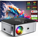 Horlat Videoprojecteur【Android TV & Netflix】 4K Supporté Rétroprojecteur, 23000Lm Projecteur, WiFi 6 Bluetooth FHD 1080P 300'' Display Home Cinéma avec Youtube/Prime Video+7000 APPS